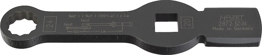 [2872SZ-24] Smūginis (kalamas) žvaigždinis (12 kampų) veržliaraktis 24 mm, 3/4″ pavara (2872SZ-24, HAZET)
