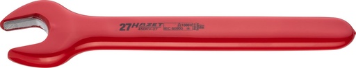 [450KV-27] Vienpusēja vaļējā uzgriežņu atslēga ar aizsargizolāciju, 27 mm (450KV-27, HAZET)