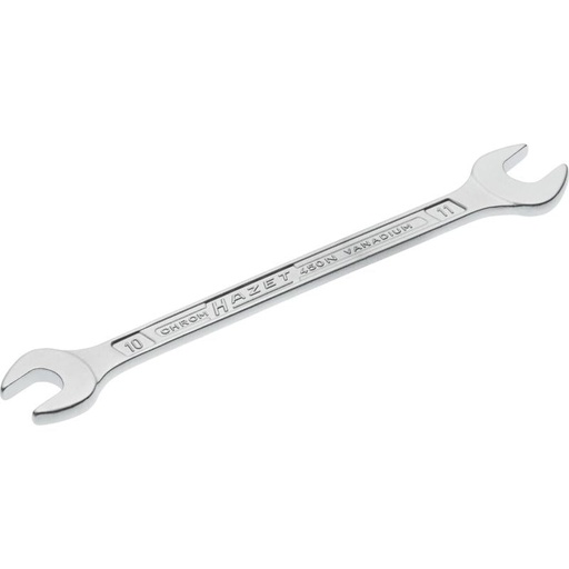 [450N-10X11] Double open-end wrench, outside hexagon profile, 10 × 11 mm (450N-10X11, HAZET)