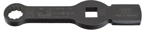 [4937-21] Trieciena (sitamā) 12 punktu gredzenatslēga 21 mm, 3/4″ piedziņa MAN (4937-21, HAZET)