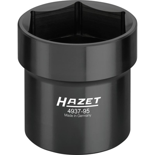 [4937-95] Commercial vehicle oil cap / axle nut socket, 3/4" (20 mm) square, hollow, 95 mm (4937-95, HAZET)