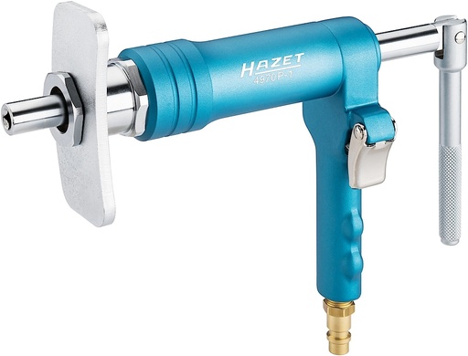 [4970P-1/4] Brake piston readjusting tool set, pneumatic, 4 pieces (4970P-1/4, HAZET)