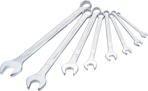 [600LG/8] Kombinēto uzgriežņu atslēgu komplekts, īpaši garas, 8 gab. (10–32 mm) (600LG/8, HAZET)