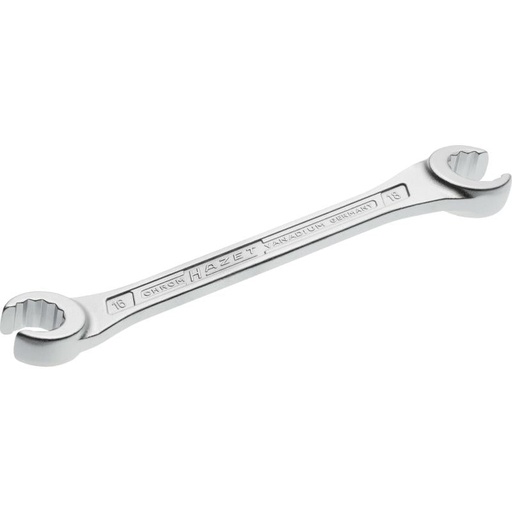 [612-16X18] Open double box-end wrench, outside 12-point profile, 16 × 18 mm (612-16X18, HAZET)