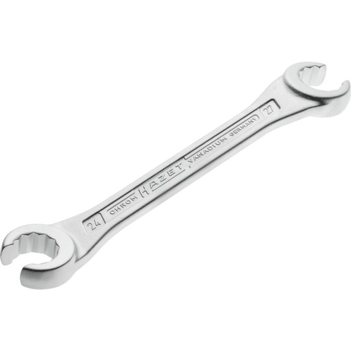 [612-24X27] Open double box-end wrench, outside 12-point profile, 24 × 27 mm (612-24X27, HAZET)