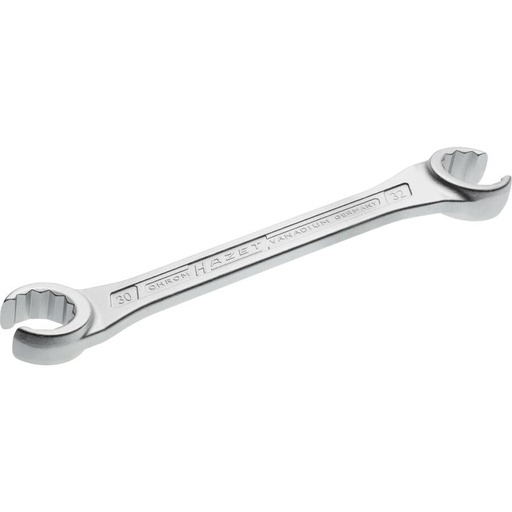 [612-30X32] Open double box-end wrench, outside 12-point profile, 30 × 32 mm (612-30X32, HAZET)