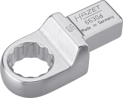 [6630D-19] Insert box-end wrench, 12-point - 14 x 18 mm insert square, solid (6630D-19, HAZET)