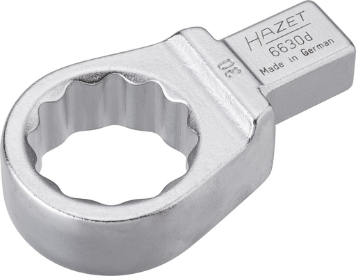 [6630D-30] Insert box-end wrench, 12-point - 14 x 18 mm insert square, solid (6630D-30, HAZET)
