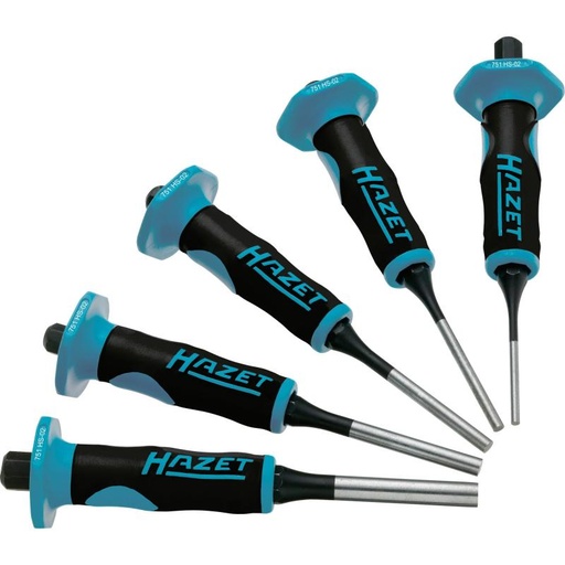 [751HS/5] Drift pin (punch) set, 5 pcs (751HS/5, HAZET)
