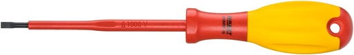 [810VDE-35] Screwdriver for electricians with protective insulation, slotted 0.6 x 3.5 mm (810VDE-35, HAZET)