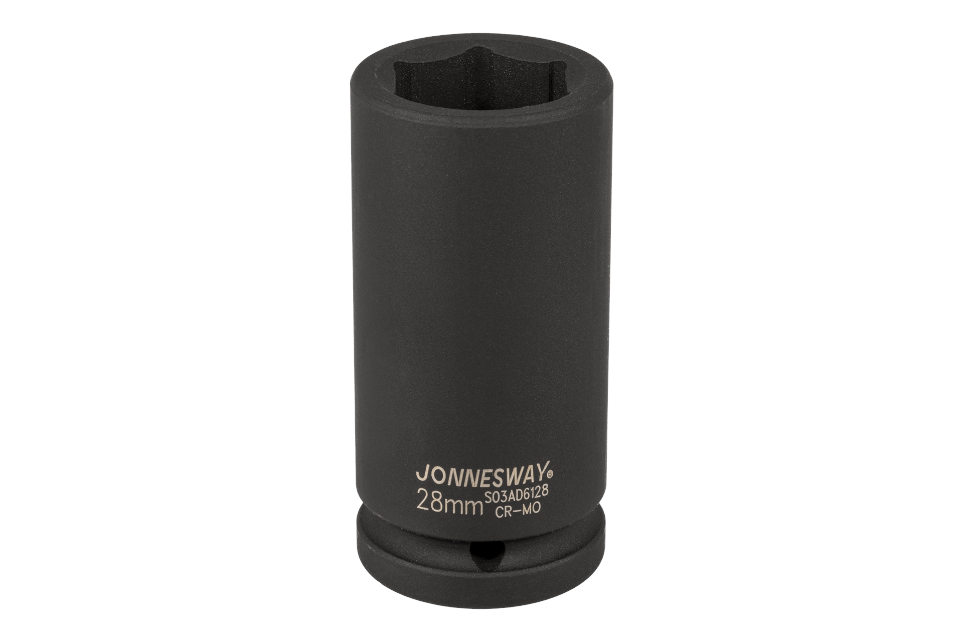 Ilga smūginė galvutė 3/4" 6-briaunė 28 mm (S03AD6128, JONNESWAY)