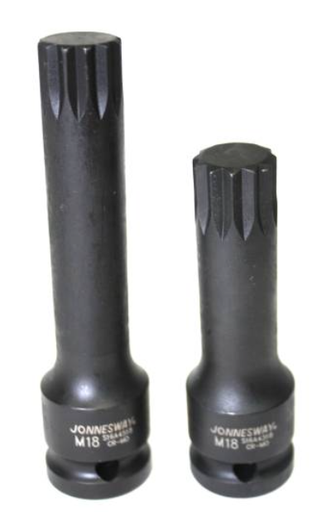 [S16A4516] 1/2"DR. SPLINE BIT IMPACT, SOCKET, SIZE:M16, L:100 MM