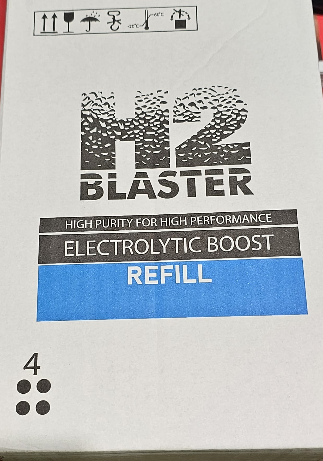 4 butelių pakuotė 500ml skysčio "Refill" H2 BLASTER (3918838, TEXA)
