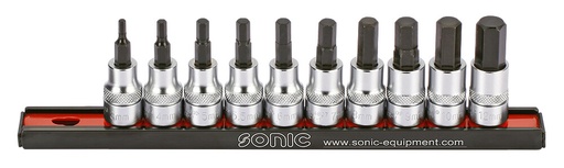 [201003] Sešstūra uzgaļu galviņu komplekts 3/8 collas, 10 gab. (201003, SONIC)