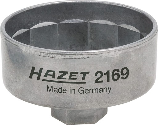 [2169] Eļļas filtra atslēga - 3/8 collas (10 mm) kvadrāts, dobs (2169, HAZET)