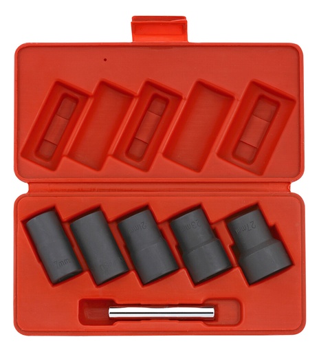 [300504] Twist socket set for rounded nuts and bolts (5 pcs) (300504, SONIC)