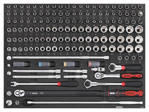 [314901] Instrumentu komplekts 1/2" ratiņiem, 149 gab. (314901, SONIC)