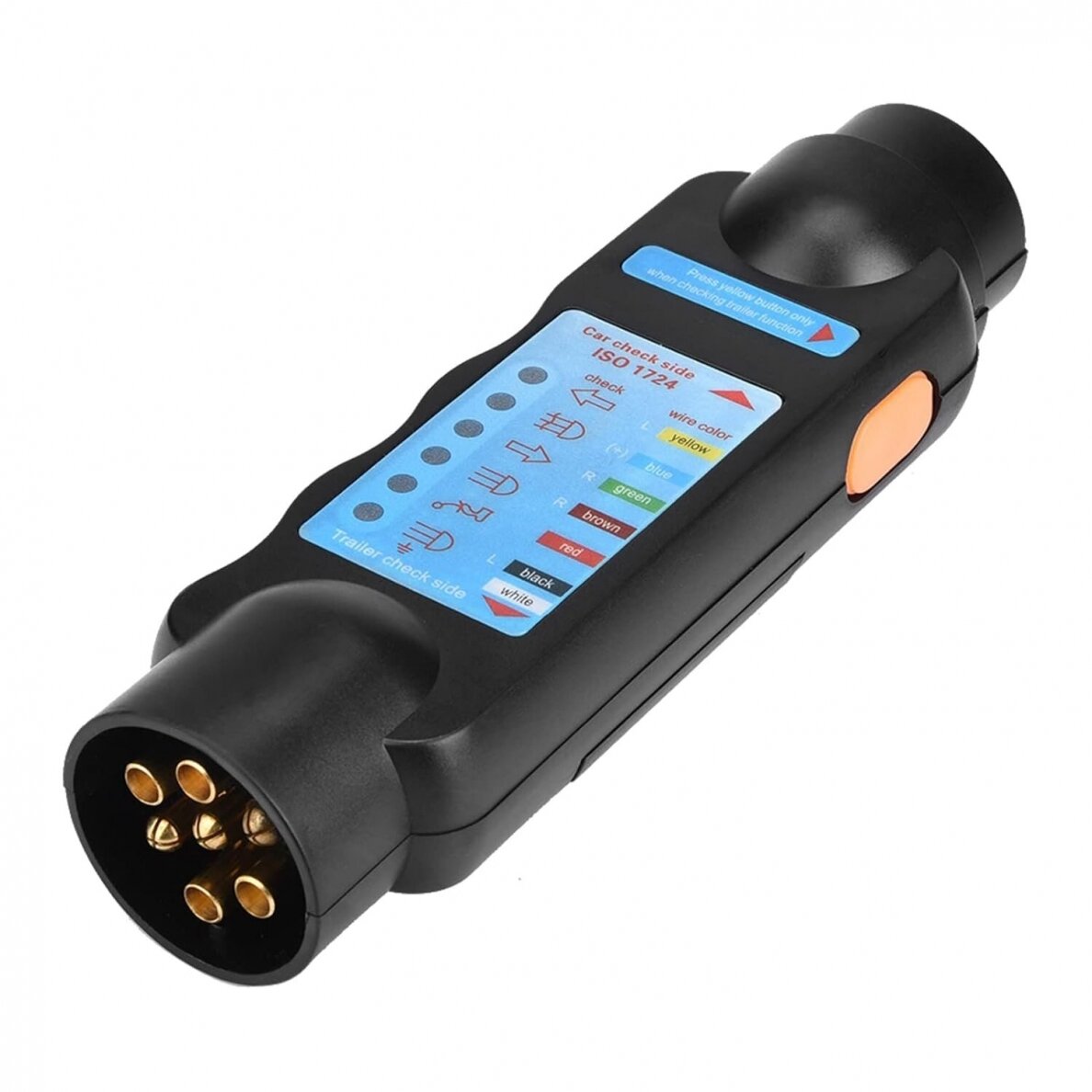⬡ Testeris rozetės priekabai 7 polių, 12V (KRKTM4003)