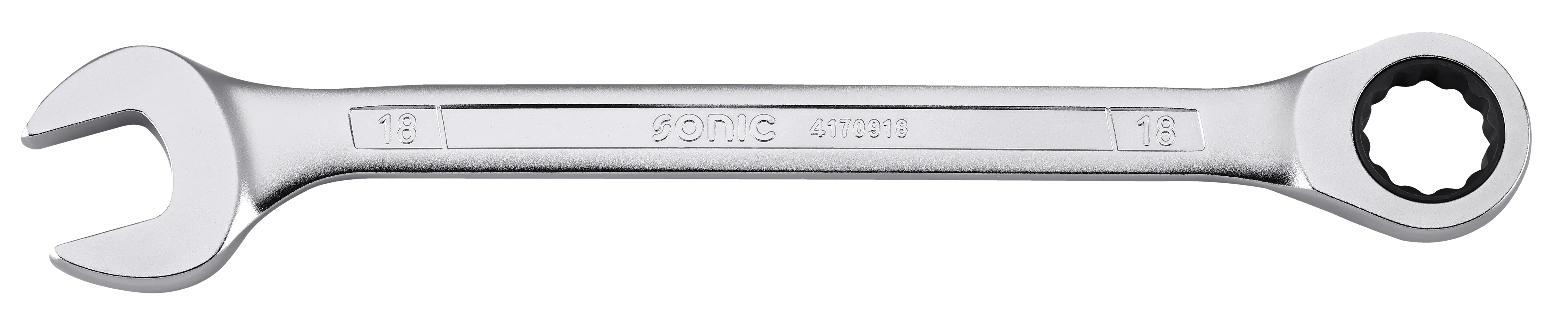 Itin plonas žiedinis terkšlinis raktas, 12 kampų, 10 mm (4170910, SONIC)