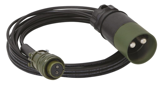 [025837] CABLES 5.0m - 4mm� NATO/ 2pin MALE CONNECTOR FOR GYSFLASH XTREM (025837, GYS)