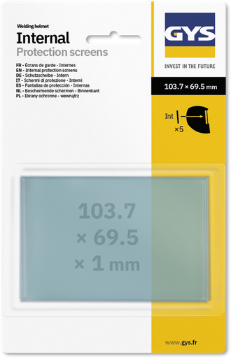 [043695] Iekšējie aizsargstikli 103,7 × 69,5 mm (ZEUS/ERGOTECH) (043695, GYS)