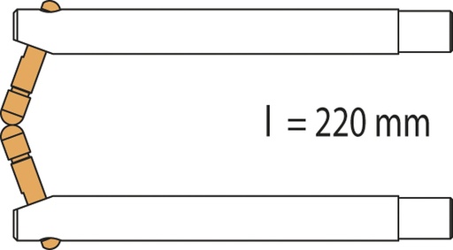 [047921] PORTASPOT 230 PX3 dviguba svirtis – nuožulnus elektrodas (220 mm) (047921, GYS)
