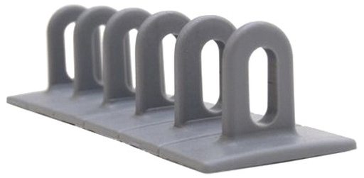 [048096] 3 pelēku plakanu plastmasas uzliku komplekts (6x50x156 mm) (048096, GYS)