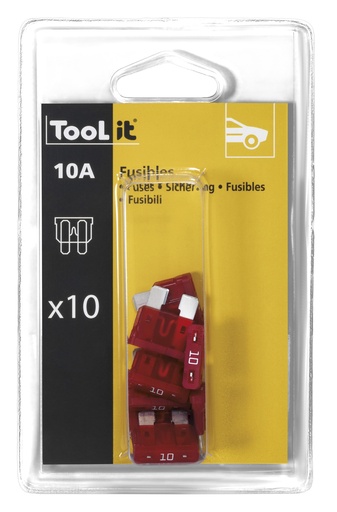 [054530] Fuse kit 10 × 10 A, blade, for chargers (054530, GYS)