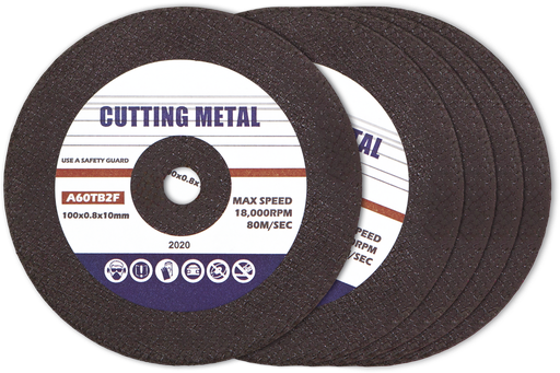 [058217] Cutting discs Ø100 mm / 0.8 mm for angle grinder, 5 pcs (058217, GYS)