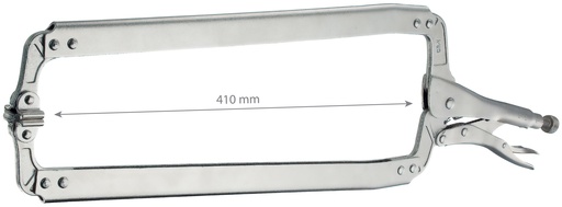 [061347] Skavas žokļi ar plakaniem galiem 610 mm, atvērums 410 mm (061347, GYS)