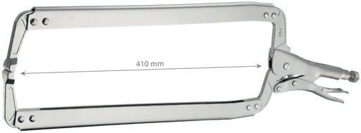 [061354] Spaustuvo gnybtai siaurais galais 610 mm, atvėrimas 410 mm (061354, GYS)