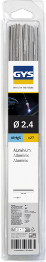 [069565] TIG aluminium rods AlMg5 Ø2.4 mm, 330 mm (27 pcs) (069565, GYS)