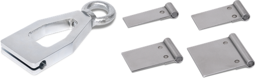 [083493] Set of 4 welding plates and a pulling clamp (083493, GYS)