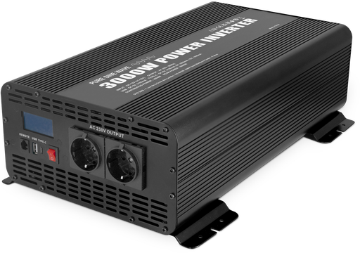 [089853] Voltage inverter PSW 3000W - 12V - with remote control screen (089853, GYS)
