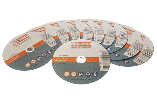 [WS230TS] Pjovimo diskas 230x22,23x1,9 mm (10 vnt.) (WS230TS, HOLZMANN)