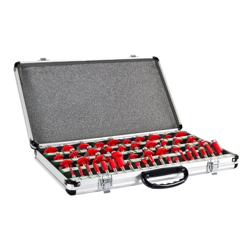 [OFS50] Router bit set 50 pcs, 8 mm shank, YG8C (OFS50, HOLZMANN)