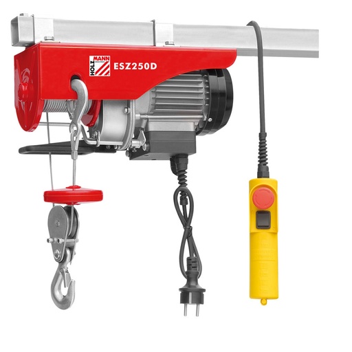 [ESZ250D_230V] Elektrinė trosinė kėlimo gervė 250kg (ESZ250D_230V, HOLZMANN)