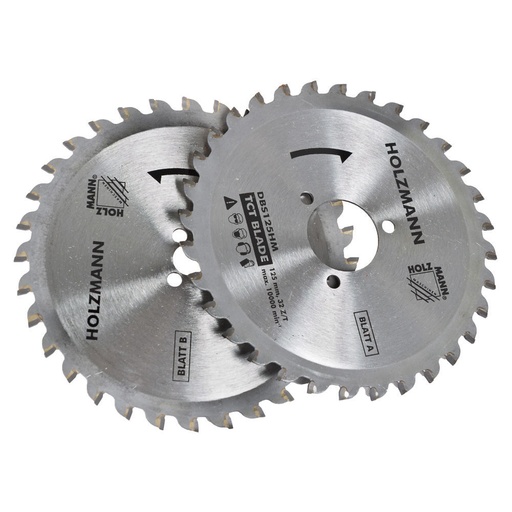 [DBS125HM] T.C.T blade 2pcs (DBS125HM, HOLZMANN)
