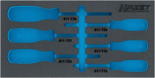 [163-266LN] Dvikomponentis putų įdėklas įrankiams 343×177×35 mm (163-266LN, HAZET)