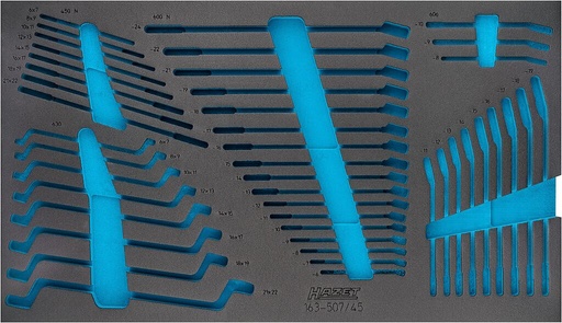 [163-507L] Two-component foam tool insert 700×400×36 mm (163-507L, HAZET)