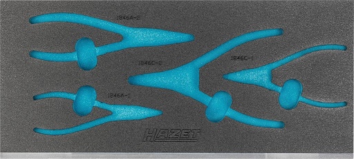 [163-531L] Two-component foam tool insert 392×172×38 mm (163-531L, HAZET)