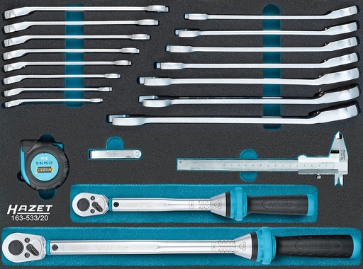 [163-533/20] Universal tool set, 20 pieces (163-533/20, HAZET)