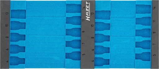 [163-573L] Two-component foam tool insert 400×170×35 mm (163-573L, HAZET)