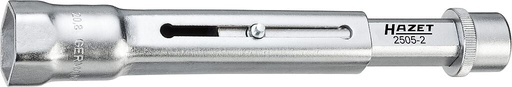 [2505-2] Spark plug socket 20.8 mm, 3/8 inch drive, adjustable length (2505-2, HAZET)