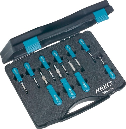 [4670-4/10] Kabeļu atvienošanas instrumentu komplekts (4670-4/10, HAZET)