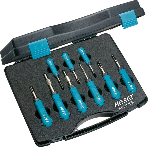 [4670-6/9] Kabeļu atvienošanas instrumentu komplekts (4670-6/9, HAZET)