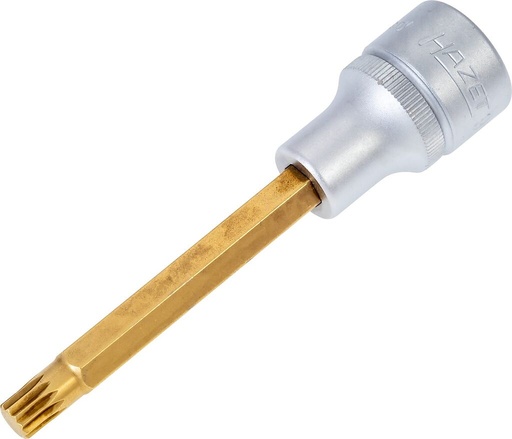 [990LG-8] XZN spline bit socket M8, 1/2 in. drive, long (990LG-8, HAZET)