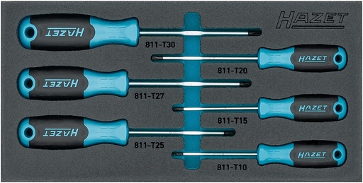 [163-266/6N] TORX atsuktuvų komplektas (163-266/6N, HAZET)