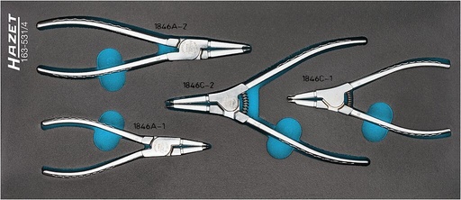 [163-531/4] Circlip pliers set (163-531/4, HAZET)