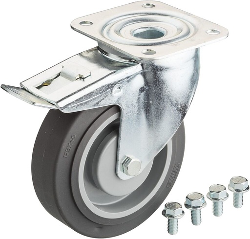 [178N-011] Swivel castor with brake (178N-011, HAZET)